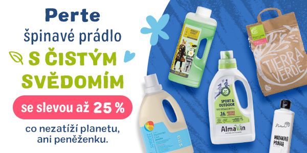 Slevy až 25% na prací prostředky