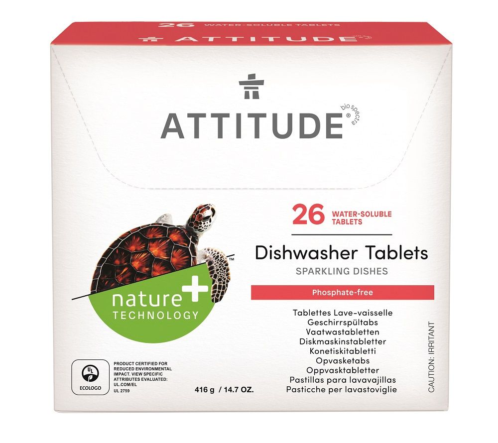 Tablety do myčky bez fosfátů Attitude 520g