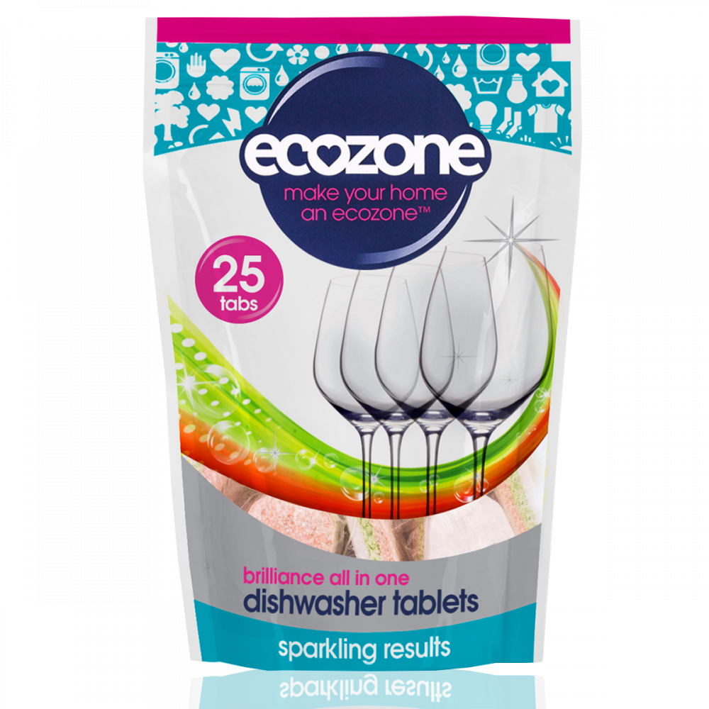Ecozone Tablety do myčky Brilliance vše v jednom 25 ks