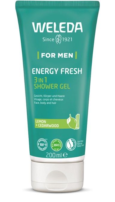 Weleda 3 v 1 Shower Gel For Men Energy Fresh 200 ml