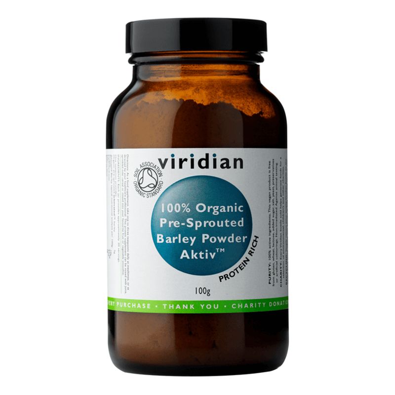 Viridian Activated Barley Powder Organic (Přednaklíčený ječmen) 100g