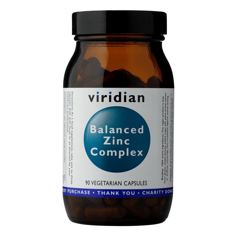 E-shop Viridian Balanced Zinc Complex (Chelatovaná forma zinku) 90 kapslí