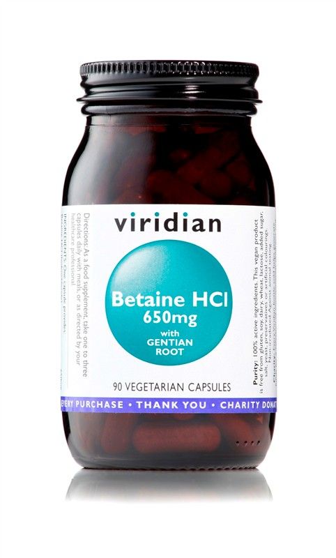 E-shop Viridian Betaine HCL 90 kapslí