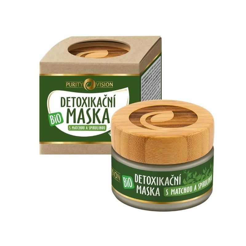 E-shop Purity Vision Bio detoxikační maska s Matchou a Spirulinou 40 ml