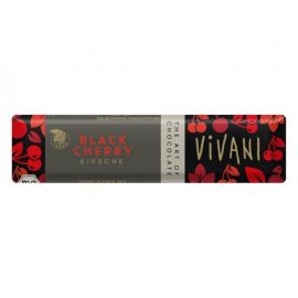 Bio tyčinka Čokoládová hořká s višněmi Vivani 35g