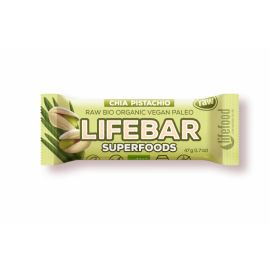 Bio tyčinka Lifebar Superfoods s chia sem. a pistáciemi Lifefood 47g
