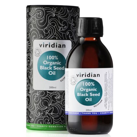 Black Seed Oil Organic (Bio olej z egyptského černého kmínu) 200ml Viridian