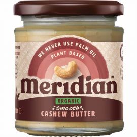 Cashew Butter Smooth Organic (Kešu krém jemný BIO) Meridian 170g
