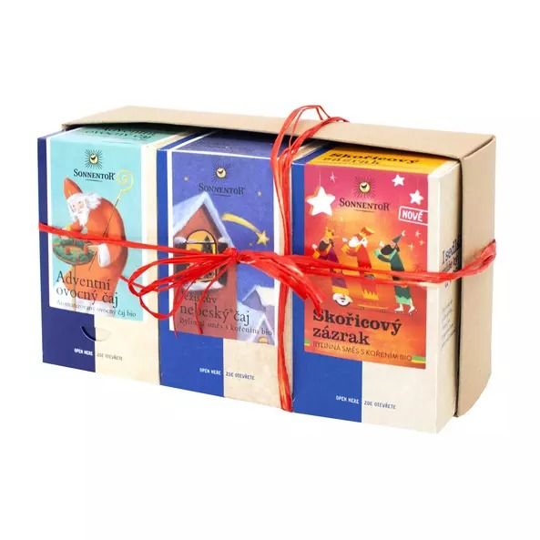E-shop Sonnentor Dárkové balení 3 čajů - Vánoce