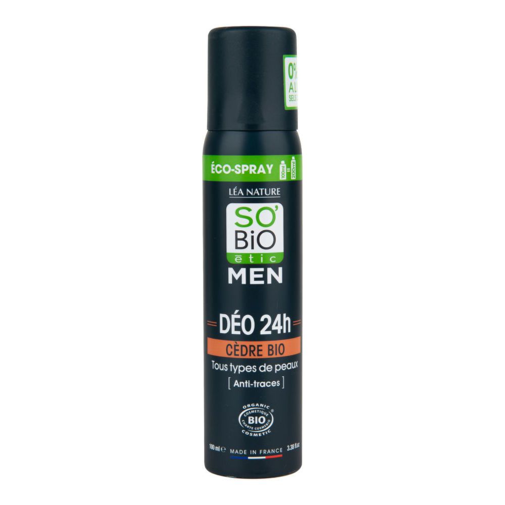 E-shop SO´Bio étic Deodorant přírodní ECO SPRAY 24h MEN cedr 100 ml BIO