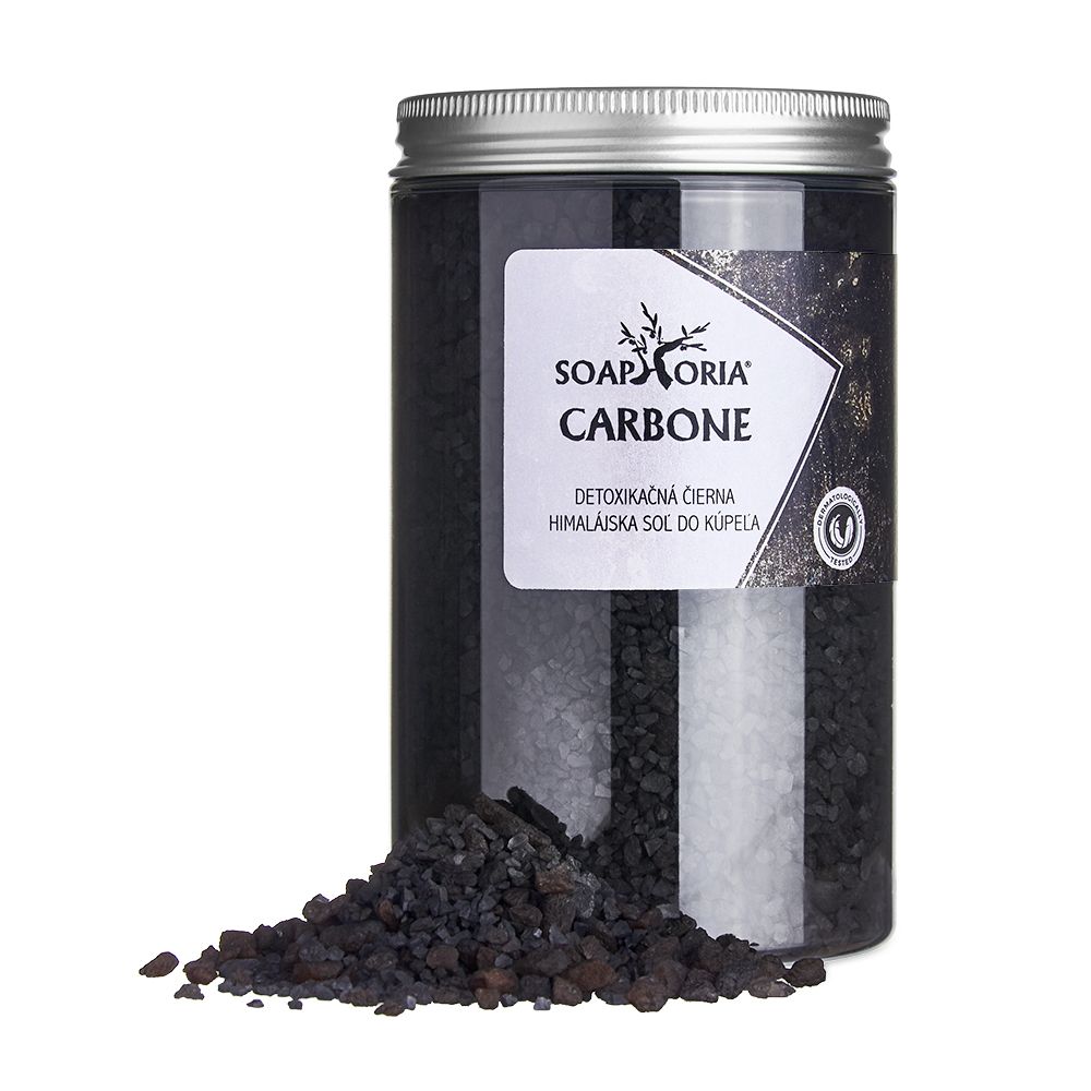 Soaphoria Detoxikační černá himálajská sůl do koupele Carbone 450g