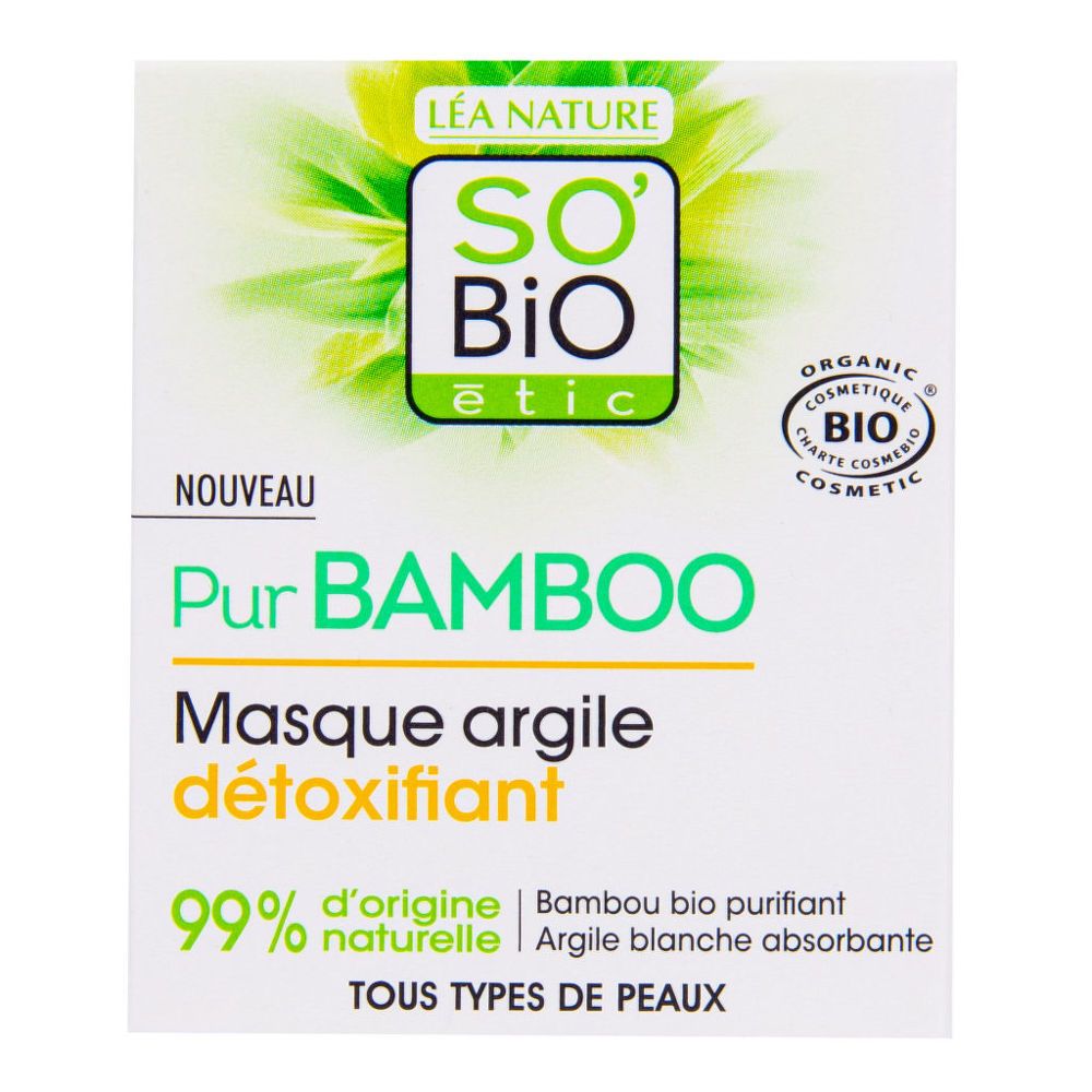 Detoxikační pleťová maska s jílem Pur Bamboo SO’Bio étic 50ml