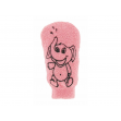 Dětská mycí žínka - bavlna - velká - s obrázkem Sloníka, růžová Förster´s