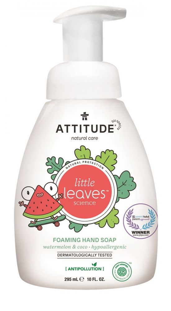 Attitude Little leaves Dětské pěnivé mýdlo na ruce s vůní melounu a kokosu 295ml