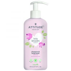Dětské tělové mýdlo a šampon (2v1) bez vůně Attitude Baby leaves 473ml