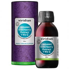 Elderberry Extract + Vitamin C Organic 100ml Viridian