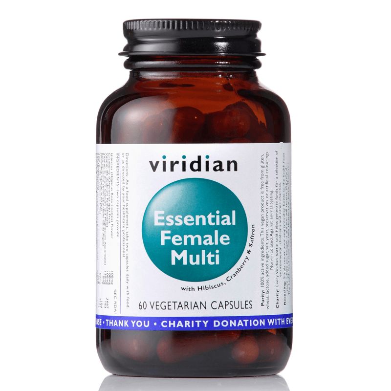 Viridian Essential Female Multi (Natural komplex pro ženy) 60 kapslí