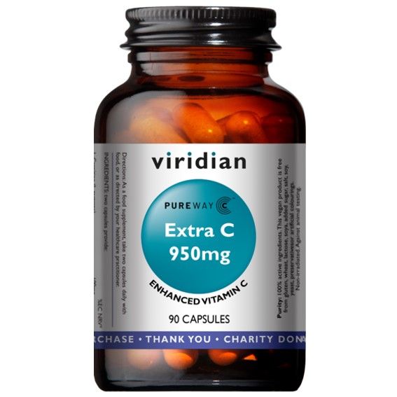 Viridian Extra C 950mg (Vitamín C 950mg) 90 kapslí