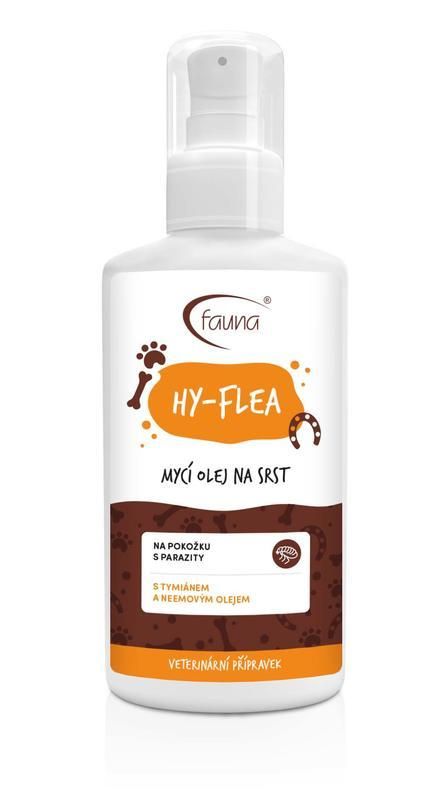 E-shop Aromafauna Mycí olej HY-Flea na srst a pokožku s parazity velikost: 100 ml