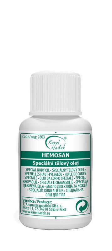 Hemosan-Speciální Tělový olej na hemoroidy Hadek velikost: 20 ml
