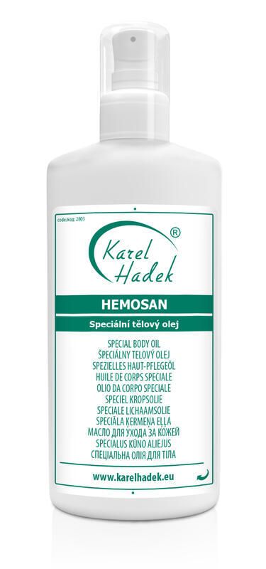 E-shop Hemosan-Speciální Tělový olej na hemoroidy Hadek velikost: 200 ml