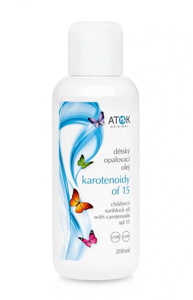 Dětský opalovací olej karotenoidy OF15 Atok velikost: 200 ml