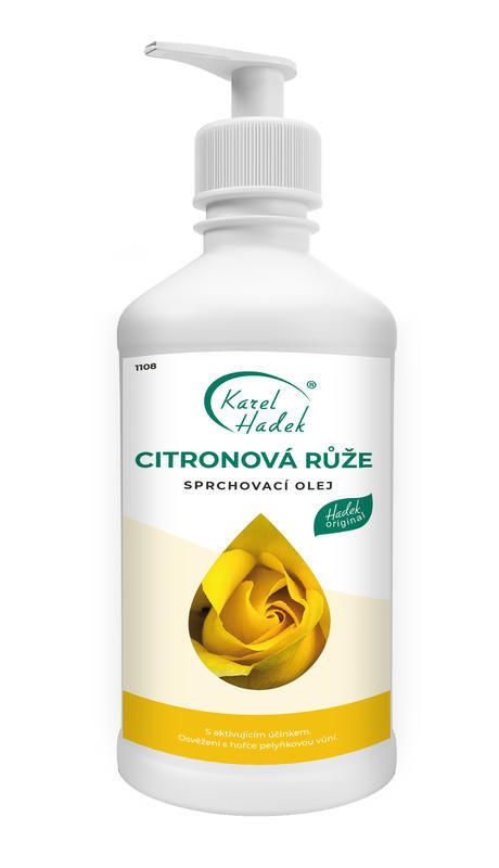 Citrónová růže Sprchový olej Hadek velikost: 500 ml