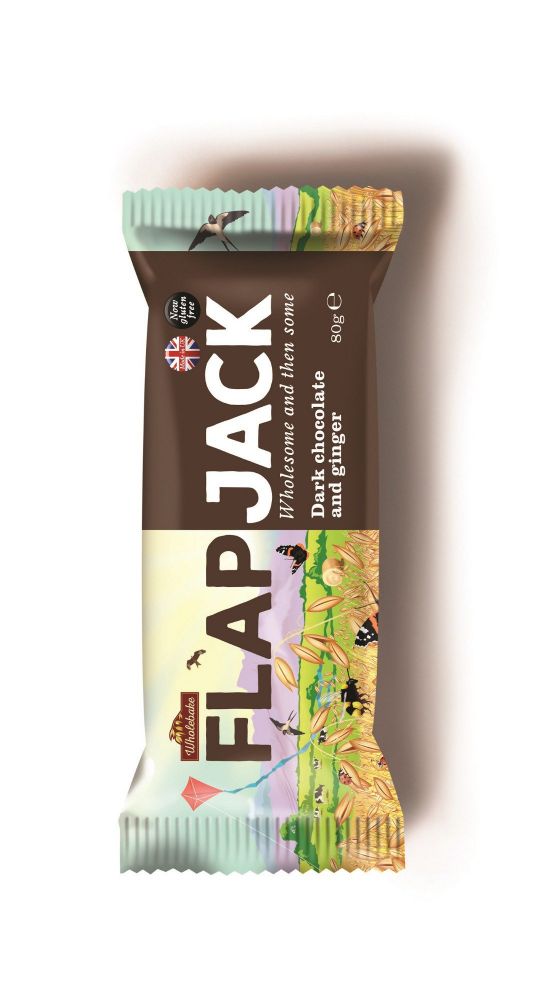 E-shop Wholebake Flapjack ovesný čokoláda se zázvorem 80g