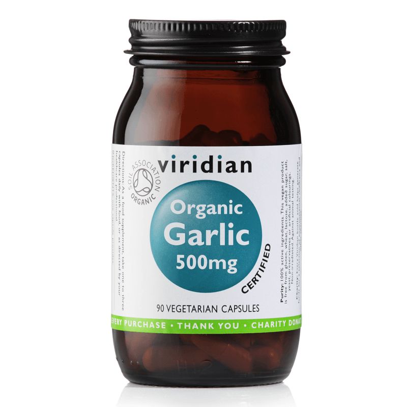 Viridian Garlic 500mg Organic (Česnek) 90 kapslí