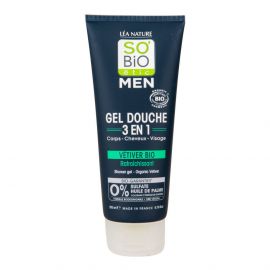 Gel sprchový MEN 3v1 osvěžující vetiver Bio SO’Bio étic 200 ml