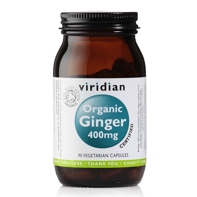 E-shop Viridian Ginger 400mg Organic (Zázvor) 90 kapslí
