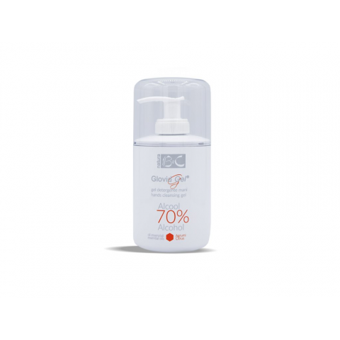 Glovid gel - Čistící gel na ruce s alkoholem 70%, esenciálními oleji a vitamínem E BeC Natura 300 ml s dávkovačem