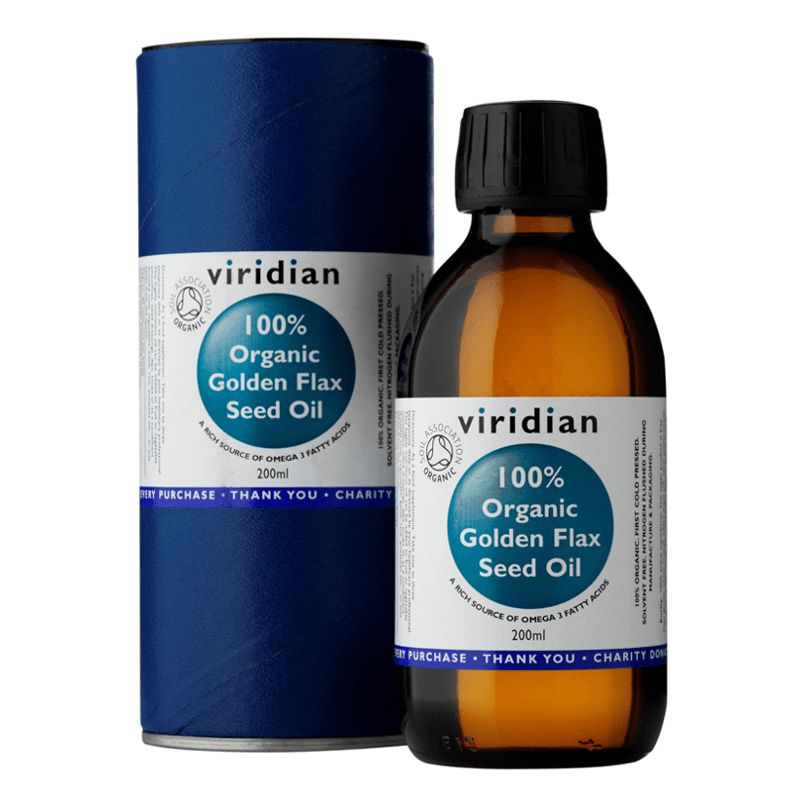 Viridian Golden Flax Seed Oil Organic (Lněný olej) 200ml