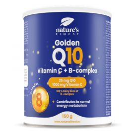 Golden Q10 + Vitamin C + B-Complex 150g (Koenzym Q10 + Vitamín C + B-komplex)  Nature's Finest