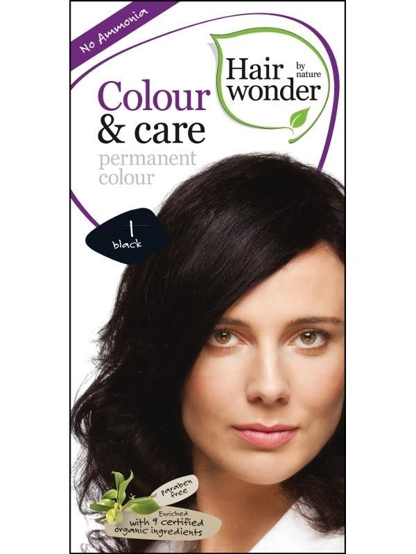 E-shop Hairwonder Barva ČERNÁ 1 přírodní dlouhotrvající BIO