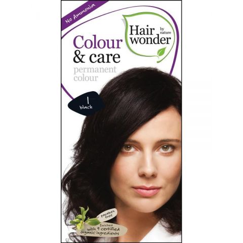 Barva ČERNÁ 1 přírodní dlouhotrvající BIO Hairwonder