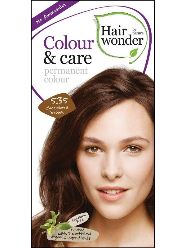 Hairwonder Barva ČOKOLÁDOVĚ HNĚDÁ 5.35 přírodní dlouhotrvající BIO