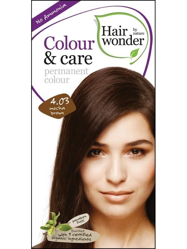 Hairwonder Barva MOCCA HNĚDÁ 4.03 přírodní dlouhotrvající BIO