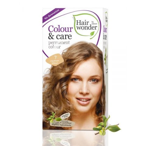 Barva STŘEDNĚ BLOND 7 přírodní dlouhotrvající BIO Hairwonder