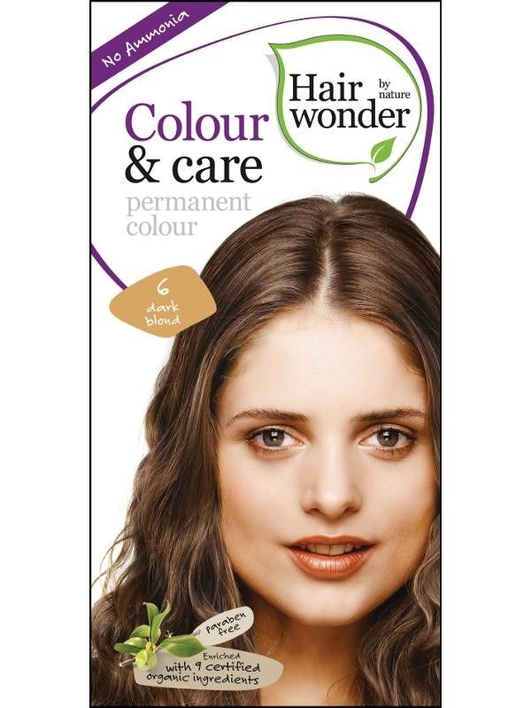 E-shop Hairwonder Barva TMAVÁ BLOND 6 přírodní dlouhotrvající BIO