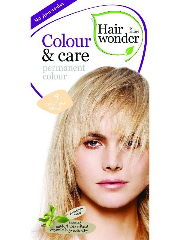 Hairwonder Barva VELMI SVĚTLÁ BLOND 9 přírodní dlouhotrvající BIO