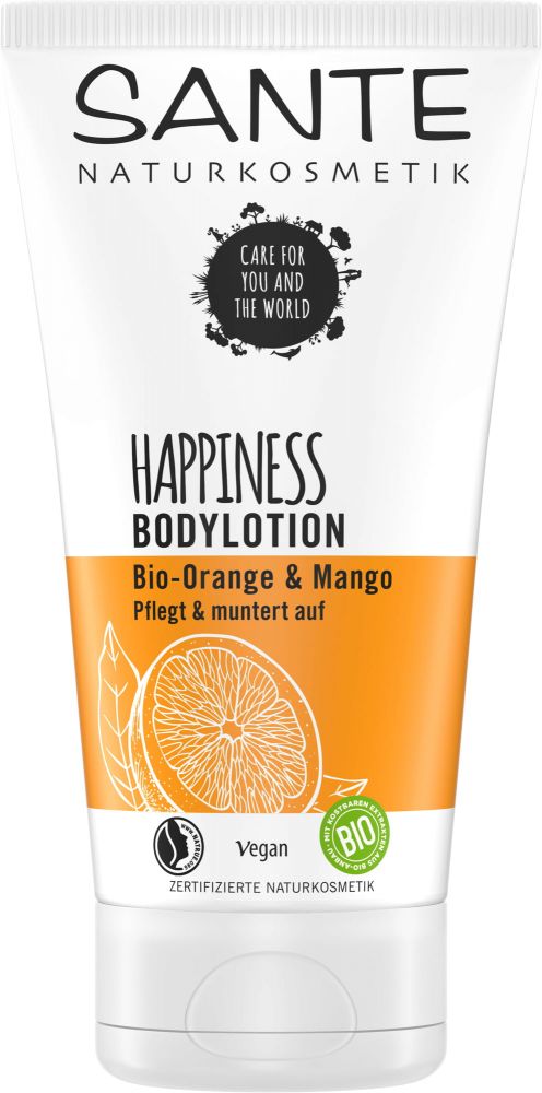 E-shop Sante Happiness tělové mléko s bio pomerančem a mangem 150 ml