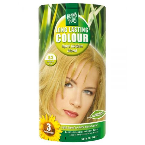 Dlouhotrvající barva Světle zlatá blond 8.3  HennaPlus 100 ml