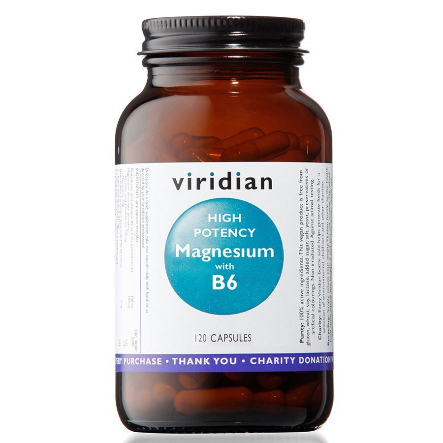 E-shop Viridian High Potency Magnesium with B6 120 kapslí