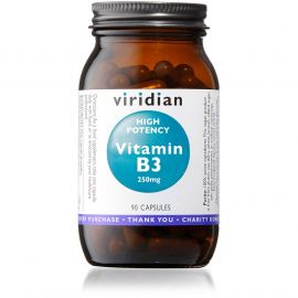 High Potency Vitamin B3 250mg 90 kapslí Viridian