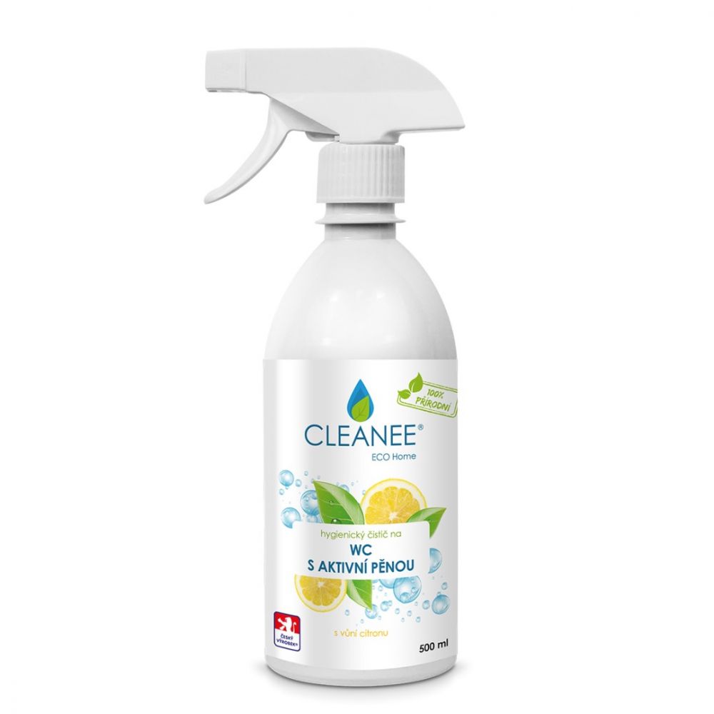 E-shop Cleanee Eco Hygienický čistič WC s aktivní pěnou s vůní citronu 500ml