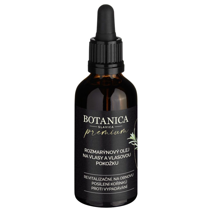 E-shop Botanica Slavica Intenzivní rozmarýnový olej pro vlasy a vlasovou pokožku - růst, regenerace, posílení 50 ml
