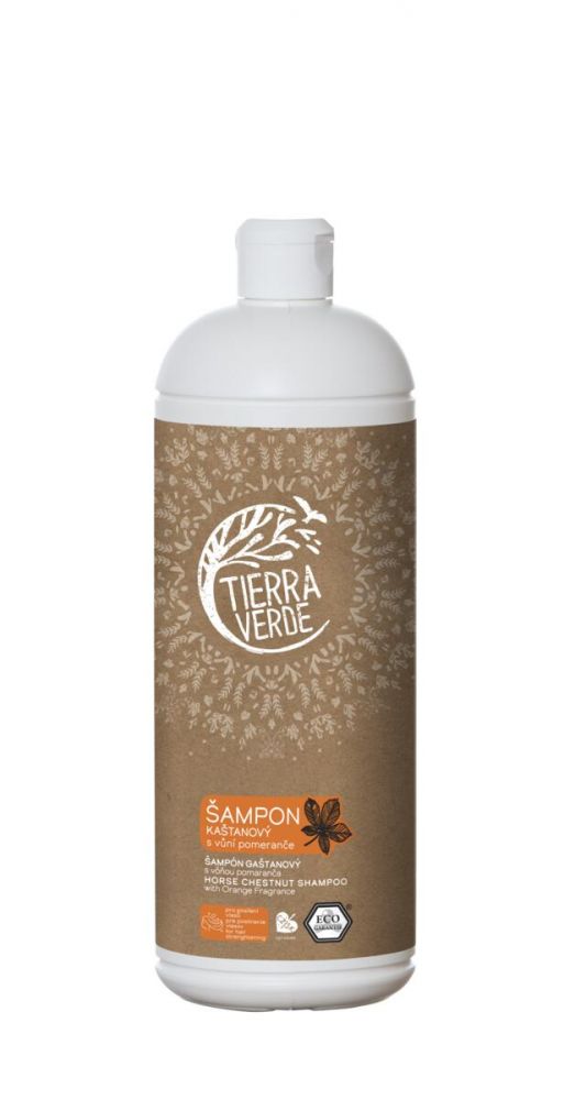 E-shop Tierra Verde Kaštanový šampon pro posílení vlasů s vůní pomeranče 1l