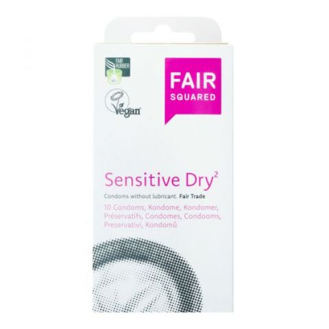 Kondom sensitive dry Fair Squared 10 ks