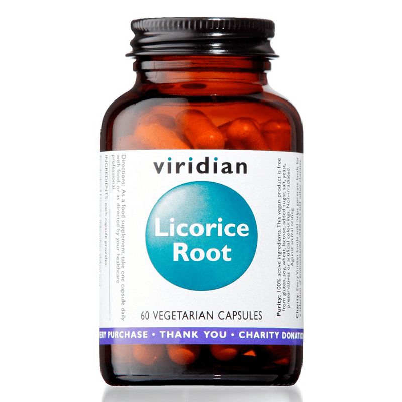 Viridian Licorice Root (Lékořice) 60 kapslí